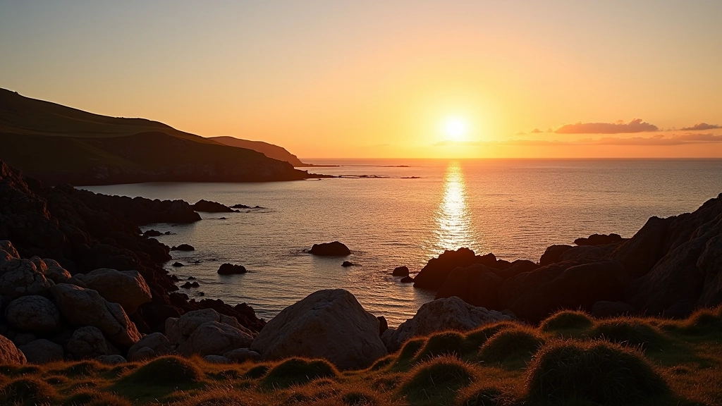 Coastal sunset view along the Wild Atlantic Way